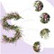 Spring Floral Garlands – 70inch/5.9Ft Artificial Flower Garland with Daisies & Lavender, Fake Greenery Vine for Baby Shower, Wedding, Mantle, Party, Table Centerpiece, All Season Decor